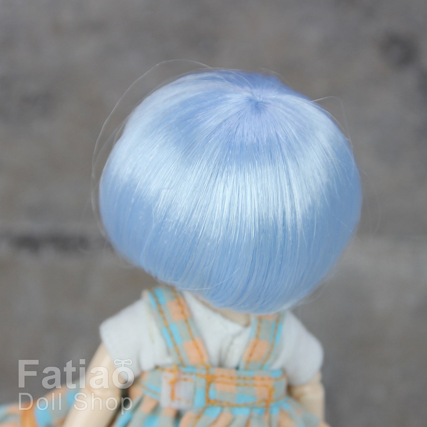 Fatiao - New BJD Dollfie pukipuki BF Pocket 3-4" Doll Wig - Light blue