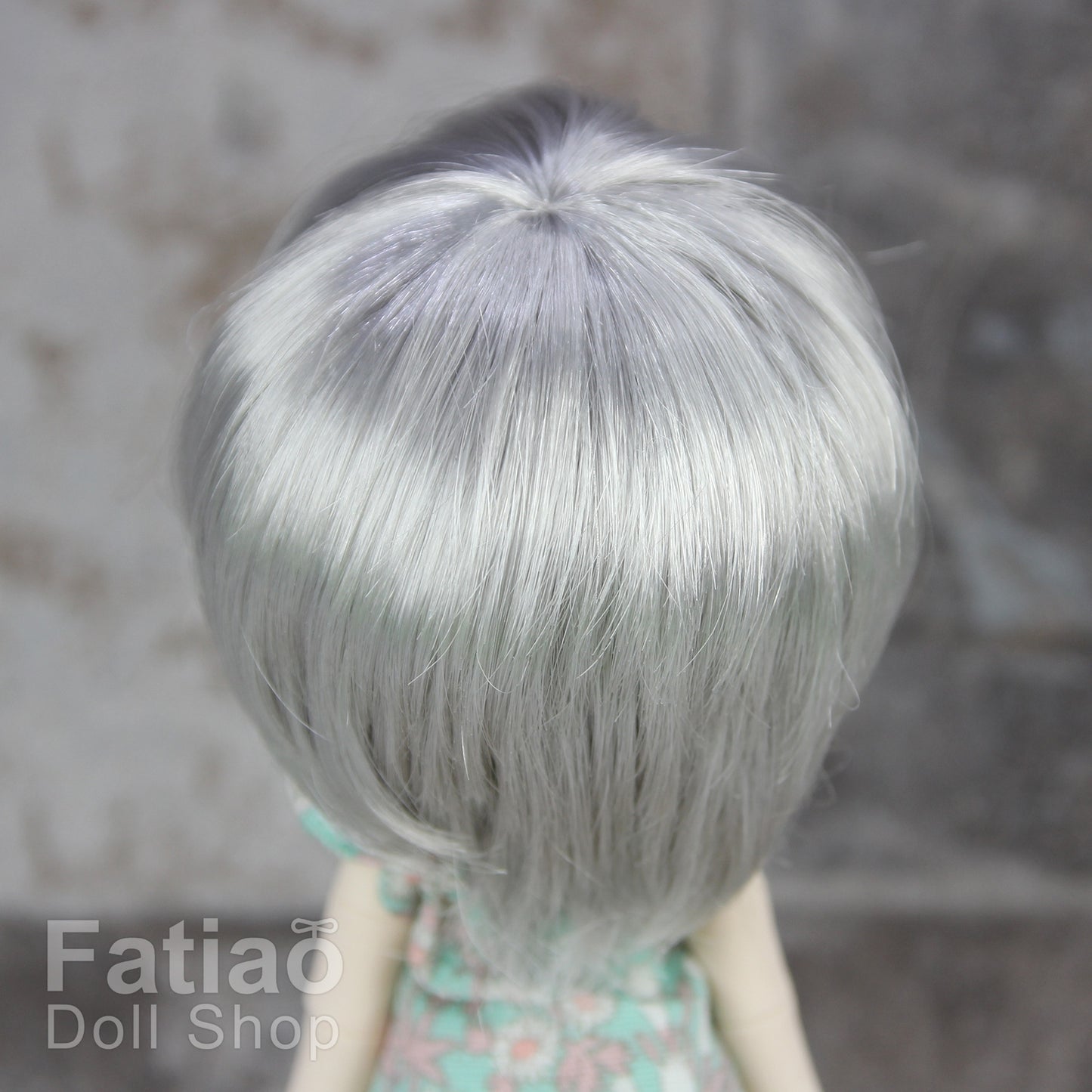 Fatiao - New Dollfie Bisou AI BJD Dolls Wig - size 4-5" - Gray