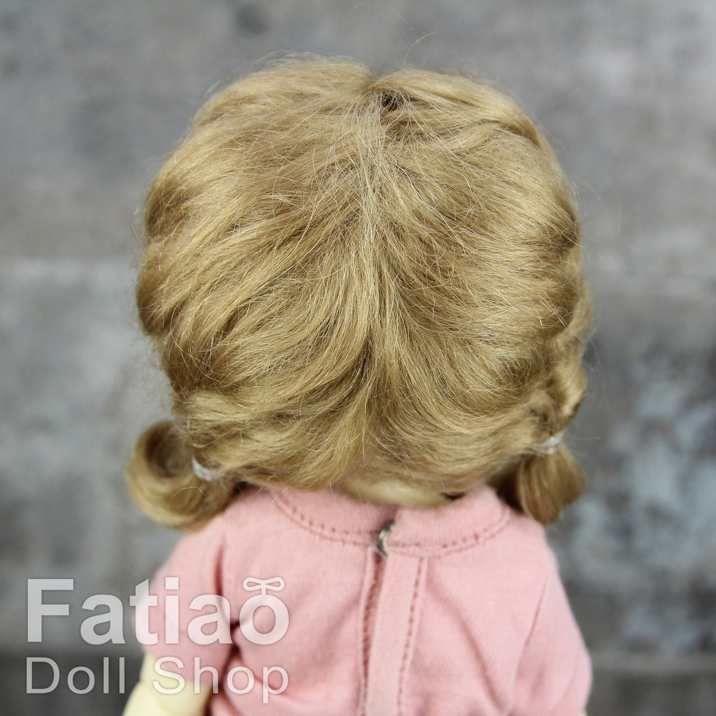 Fatiao - New Dollfie Yo-SD 1/6 BJD Mohair Dolls Wig 6-7 inch - Latte