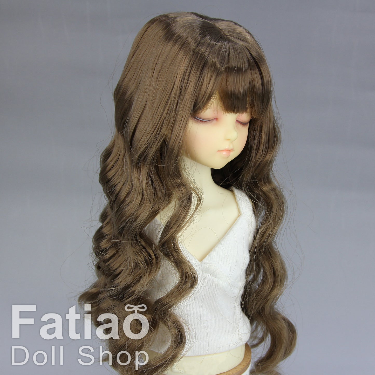Fatiao - New Dollfie MSD Kaye Wiggs 1/4 BJD Size 7-8 inch Dolls Curls Wig Brown
