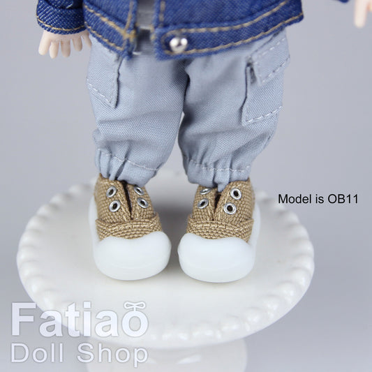 Fatiao - New Obitsu 11 OB11 1/12 BJD dolls round-toe canvas shoes