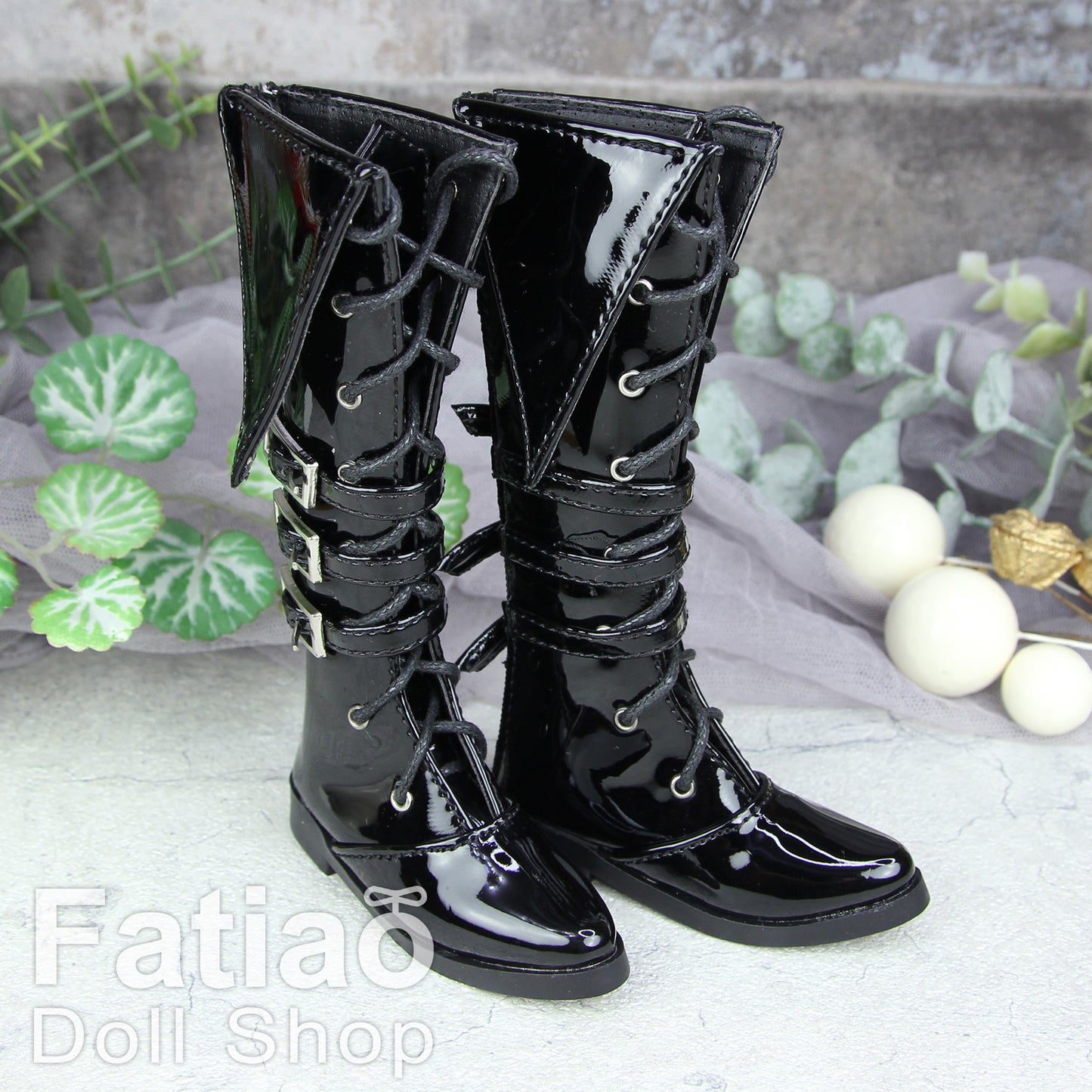 Fatiao - New 1/4 BJD MSD dollfie Cool Boots Dolls Shoes Black