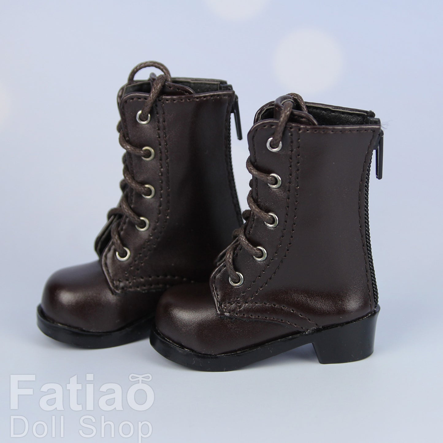 Fatiao - New 1/4 BJD MSD Dollfie Dolls Shoes Boots - Dark Brown (Size 5.5cm)