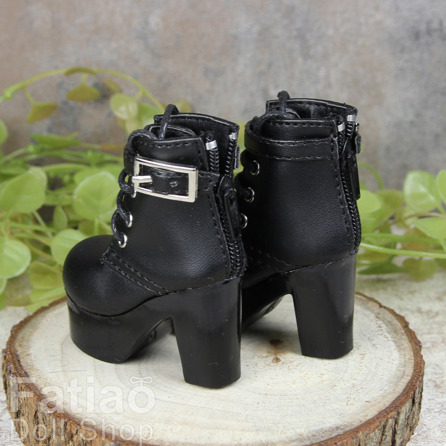 Fatiao - New 1/4 BJD Dollfie MSD High Heeled Shoes - Black (Size 5.5cm)