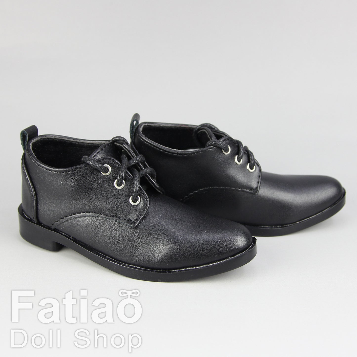 Fatiao - New 1/3 BJD Supper dollfie 13/17SD Boy Tip Leather Suit Derby Shoes Black(Size 8.5cm) (副本)