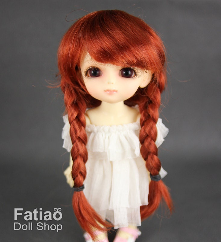 Fatiao - BJD Dollfie Lati Yellow Pukifee 5-6" Doll Wig - Carrot