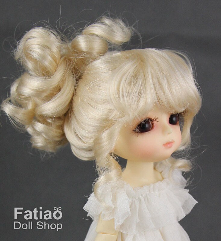 Fatiao - BJD Dollfie Lati Yellow Pukifee 5-6" Doll Wig - Blonde