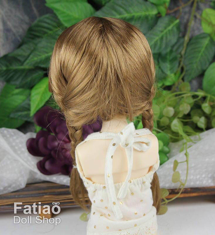 Fatiao - New Dollfie MSD Kaye Wiggs 1/4 BJD Size 7-8 inch - Latte Dolls Wig