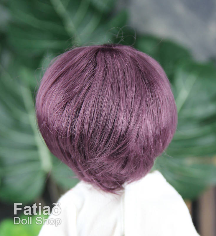 Fatiao - New Dolls Wig Dollfie Yo-SD 1/6 BJD 6-7" size - eggplant