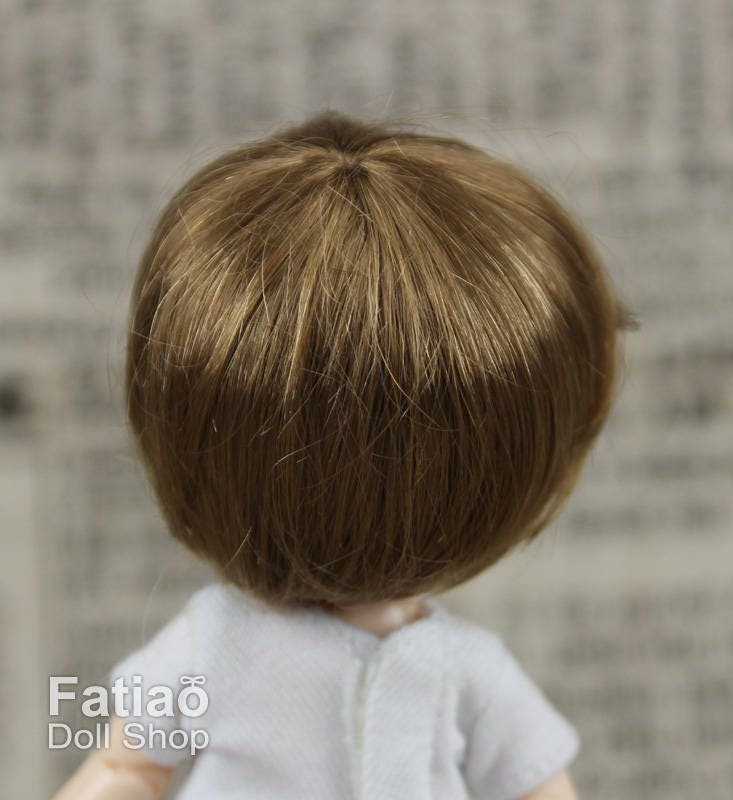Fatiao - New BJD Dollfie pukipuki BF Pocket 3-4" Doll Wig - Latte