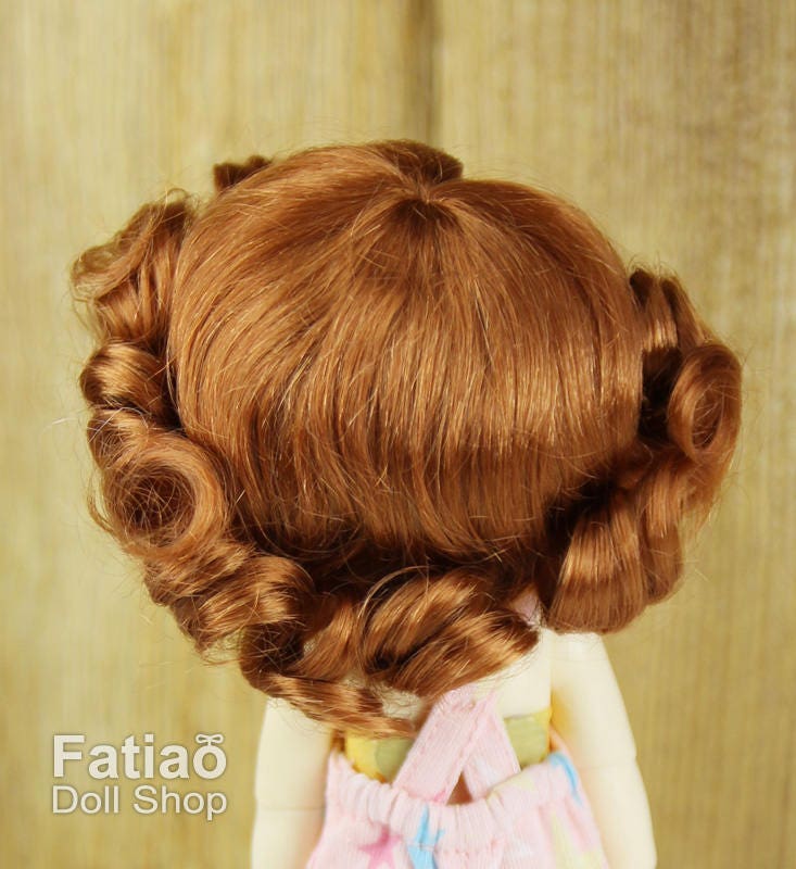Fatiao - BJD Dollfie Lati Yellow Pukifee 5-6" Angel Doll Wig Caramel
