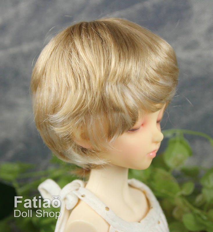 Fatiao - New Dollfie MSD Kaye Wiggs 1/4 BJD Size 7-8 inch - Latte & Blonde Dolls Wig