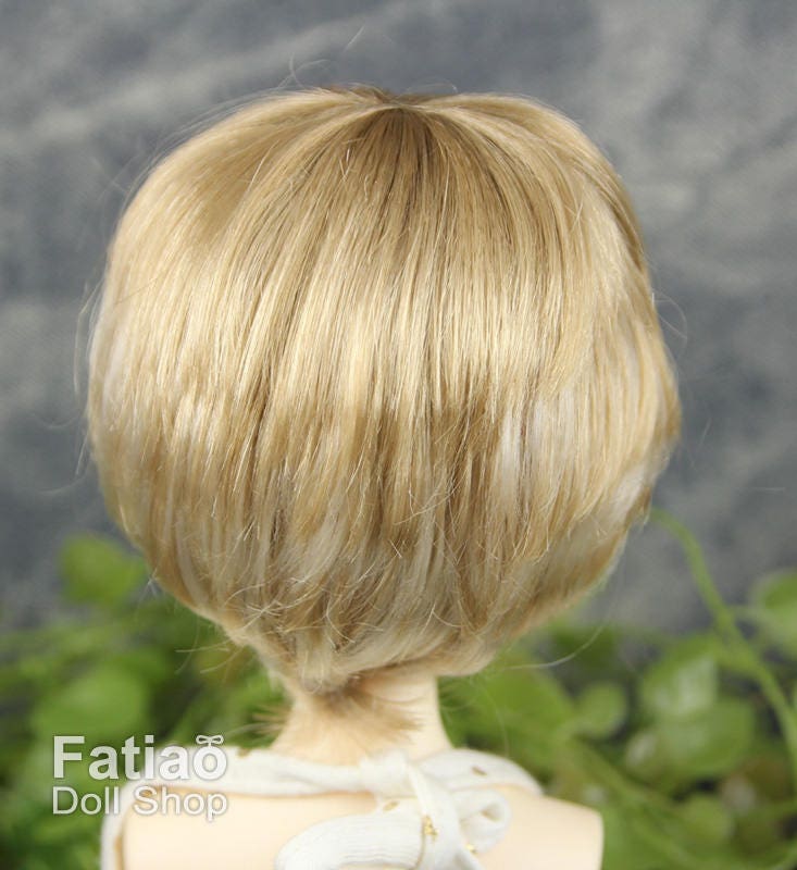 Fatiao - New Dollfie MSD Kaye Wiggs 1/4 BJD Size 7-8 inch - Latte & Blonde Dolls Wig