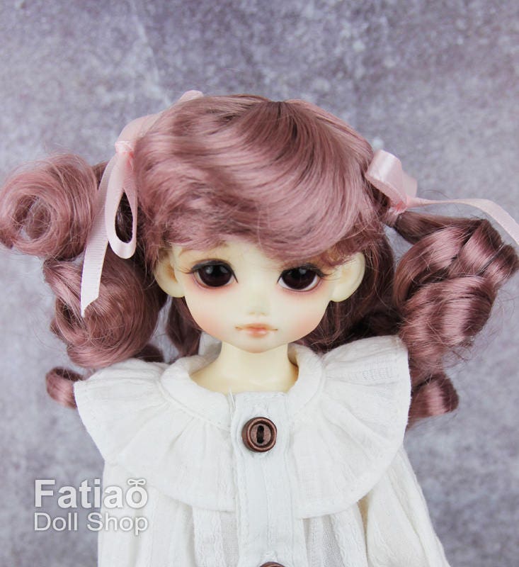 Fatiao - New Dolls Wig Dollfie Yo-SD 1/6 BJD 6-7" size - Deep Pink