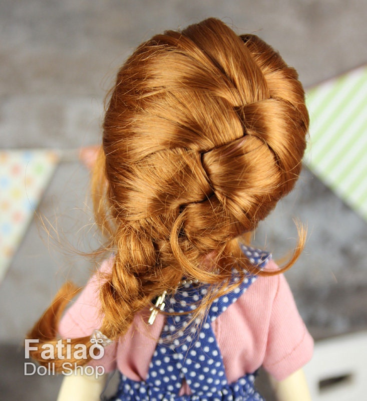 Fatiao - New Dollfie Yo-SD 1/6 BJD - Dolls Wig 6-7 inch - Caramel