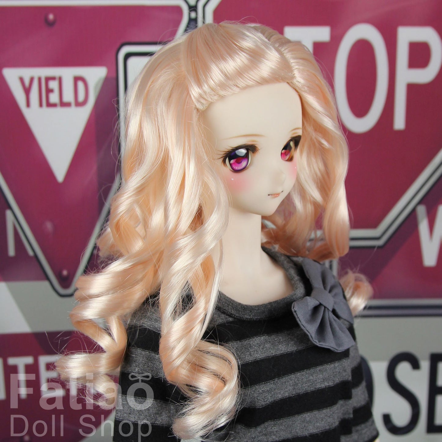 Fatiao - New Dollfie SD 1/3 BJD Dolls Wig size 8-9" - Light Pink