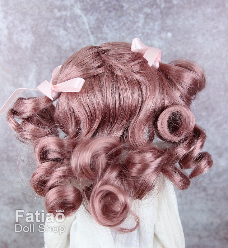 Fatiao - New Dolls Wig Dollfie Yo-SD 1/6 BJD 6-7" size - Deep Pink