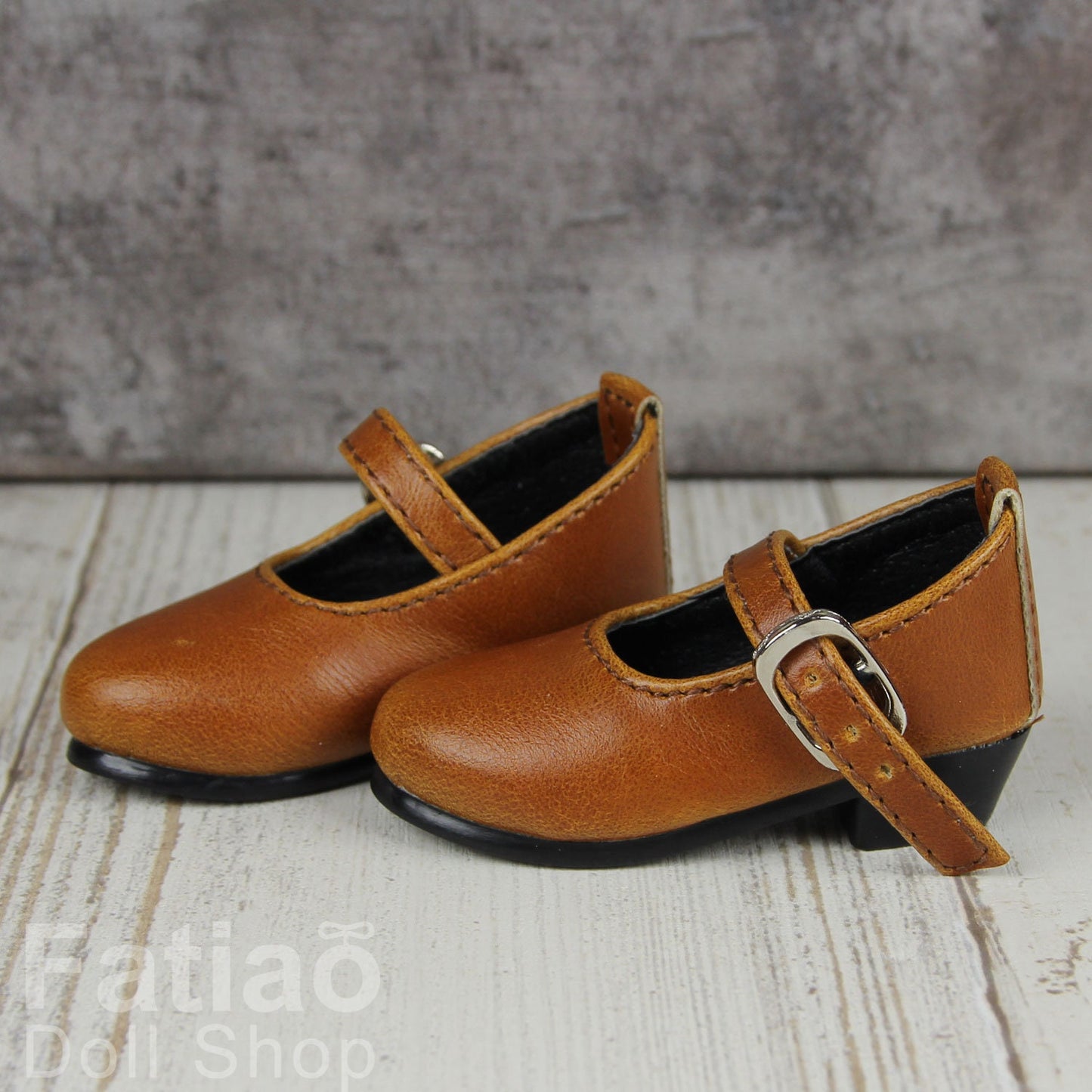 Fatiao - 1/4 BJD Mini Supper dollfie MSD Shoes - Brown (Size 5.5cm)