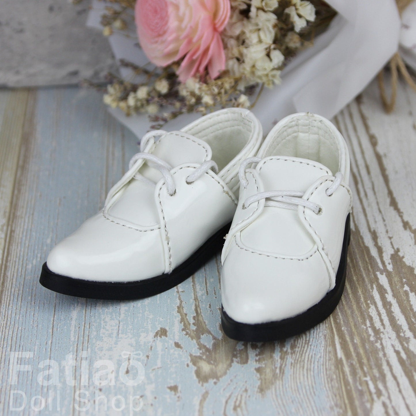 Fatiao - New 1/4 BJD Dollfie MSD Dolls Shoes - White (Size 5.5cm)