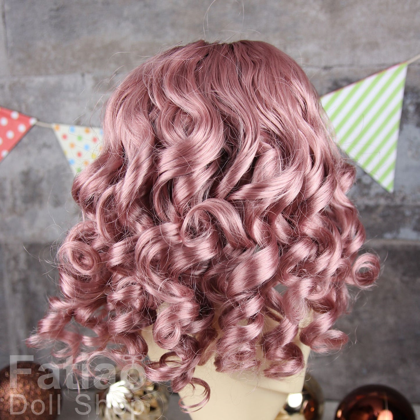 Fatiao - New Dollfie SD 1/3 BJD Dolls Wig size 8-9" - Deep pink