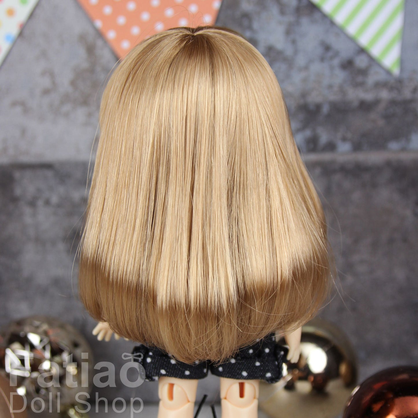 Fatiao - Dollfie Lati Yellow Pukifee 5-6" Doll Wig - Ocher
