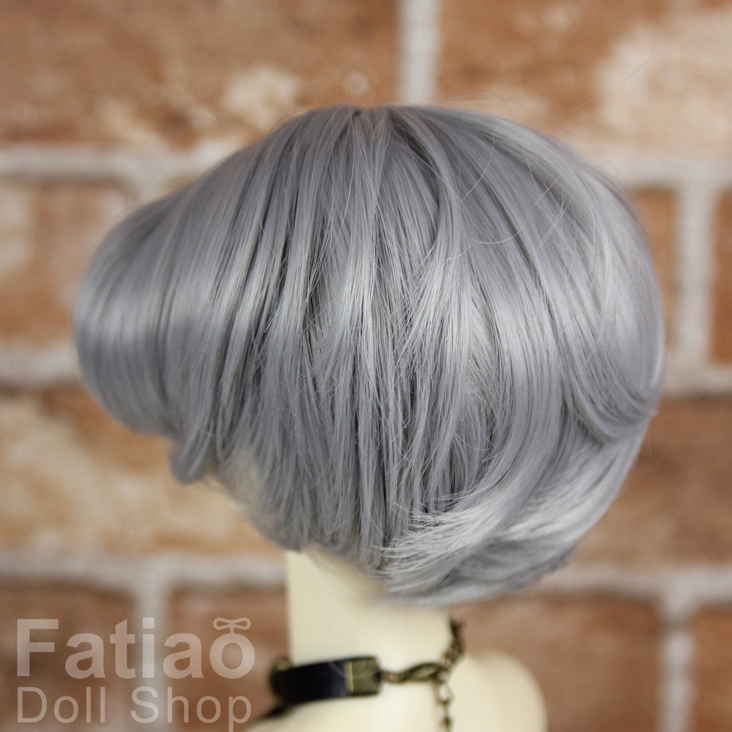 Fatiao - New Dollfie SD 1/3 BJD DD Dolls long Wig size 8-9" - Smoke Gray