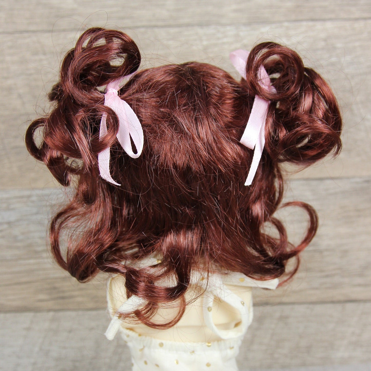 Fatiao - New Dollfie MSD Kaye Wiggs 1/4 BJD Size 7-8 inch - Chocolate Dolls Wig