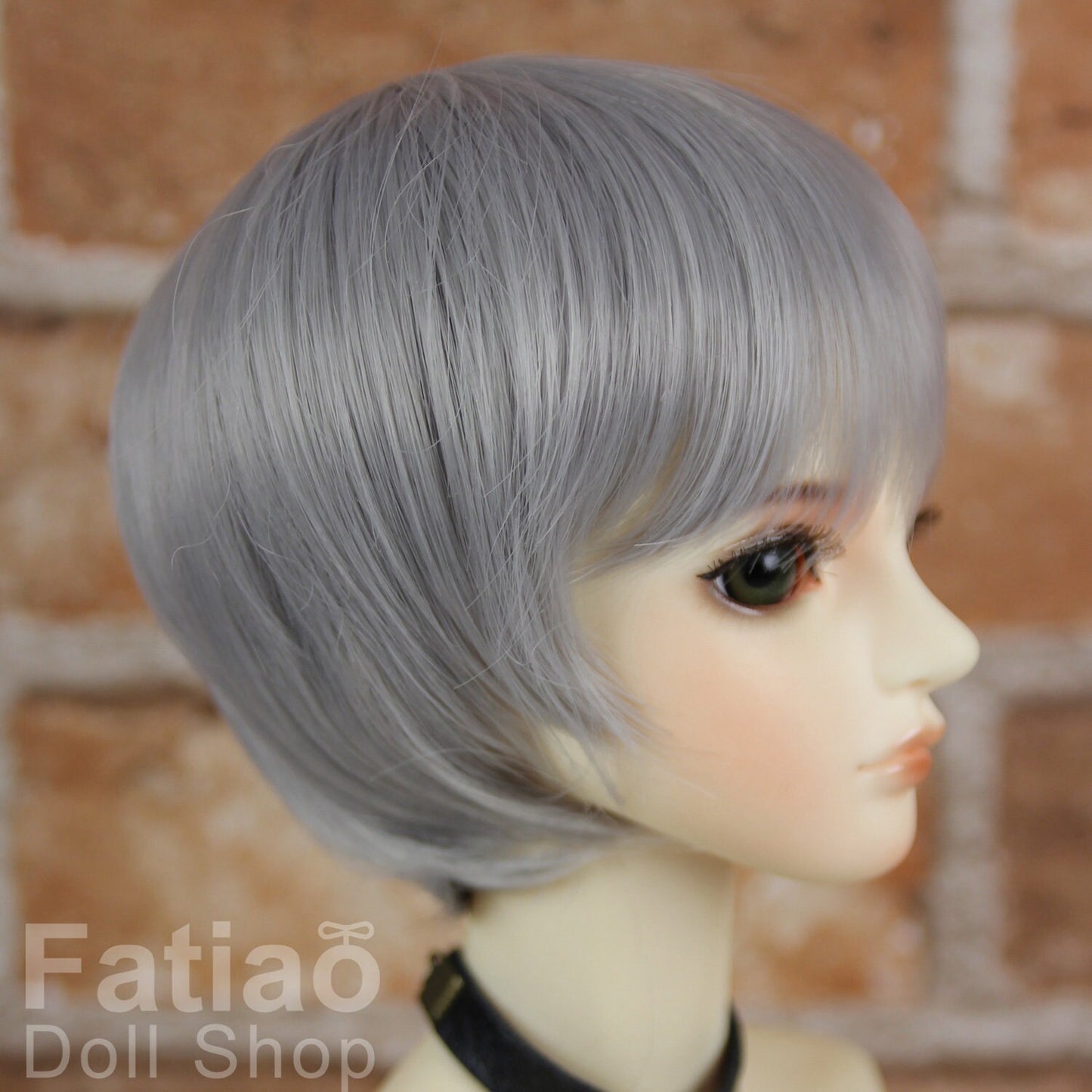 Fatiao - New Dollfie SD 1/3 BJD DD Dolls long Wig size 8-9" - Smoke Gray