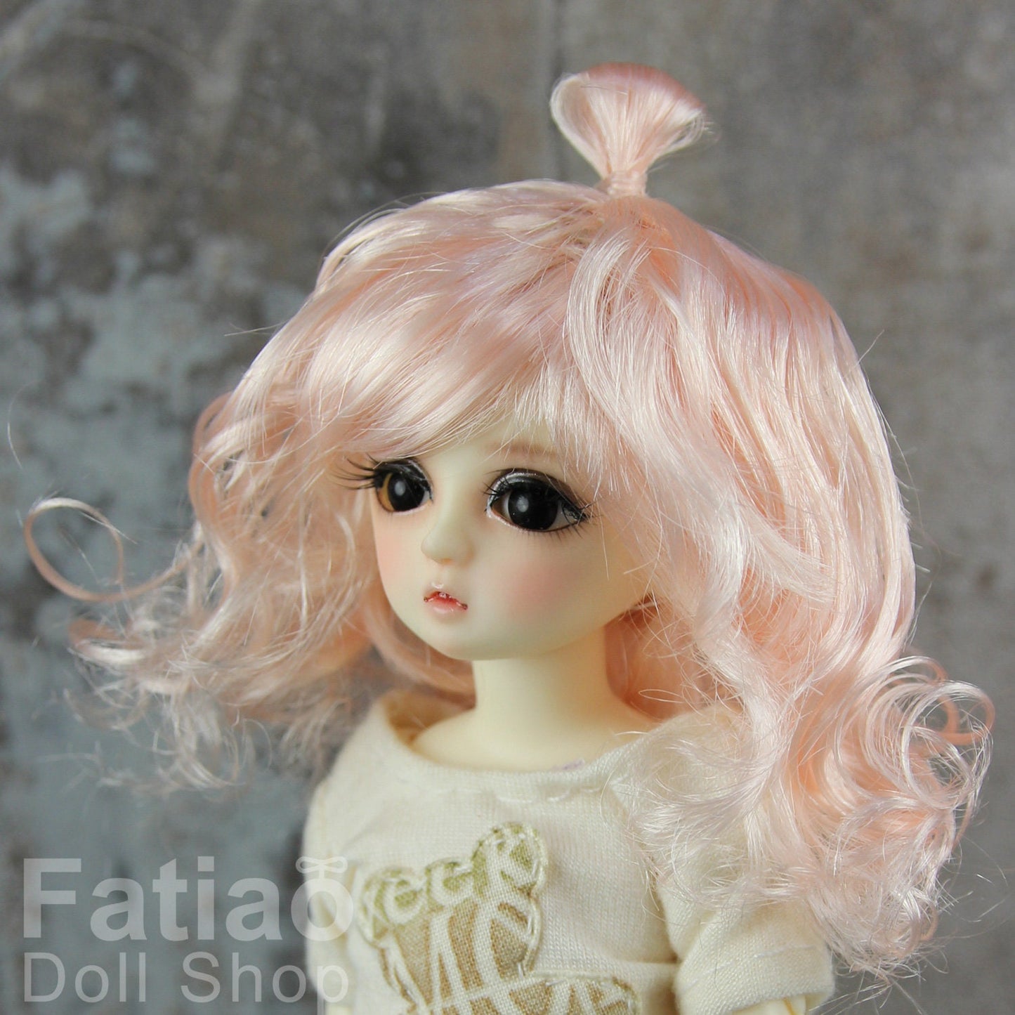 Fatiao - New Dollfie little pullip DAL Nendoroid BJD Dolls Wig - size 4-5" - Light Pink