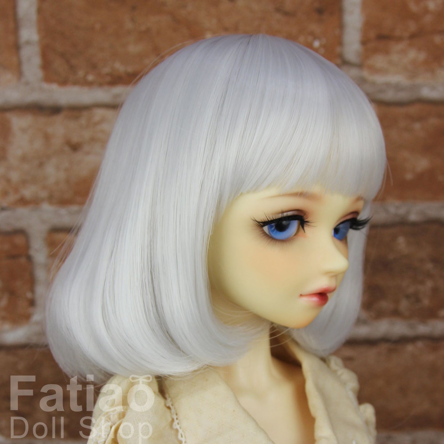 Fatiao - New Dollfie SD 1/3 BJD DD Dolls long Wig size 8-9" - silver white
