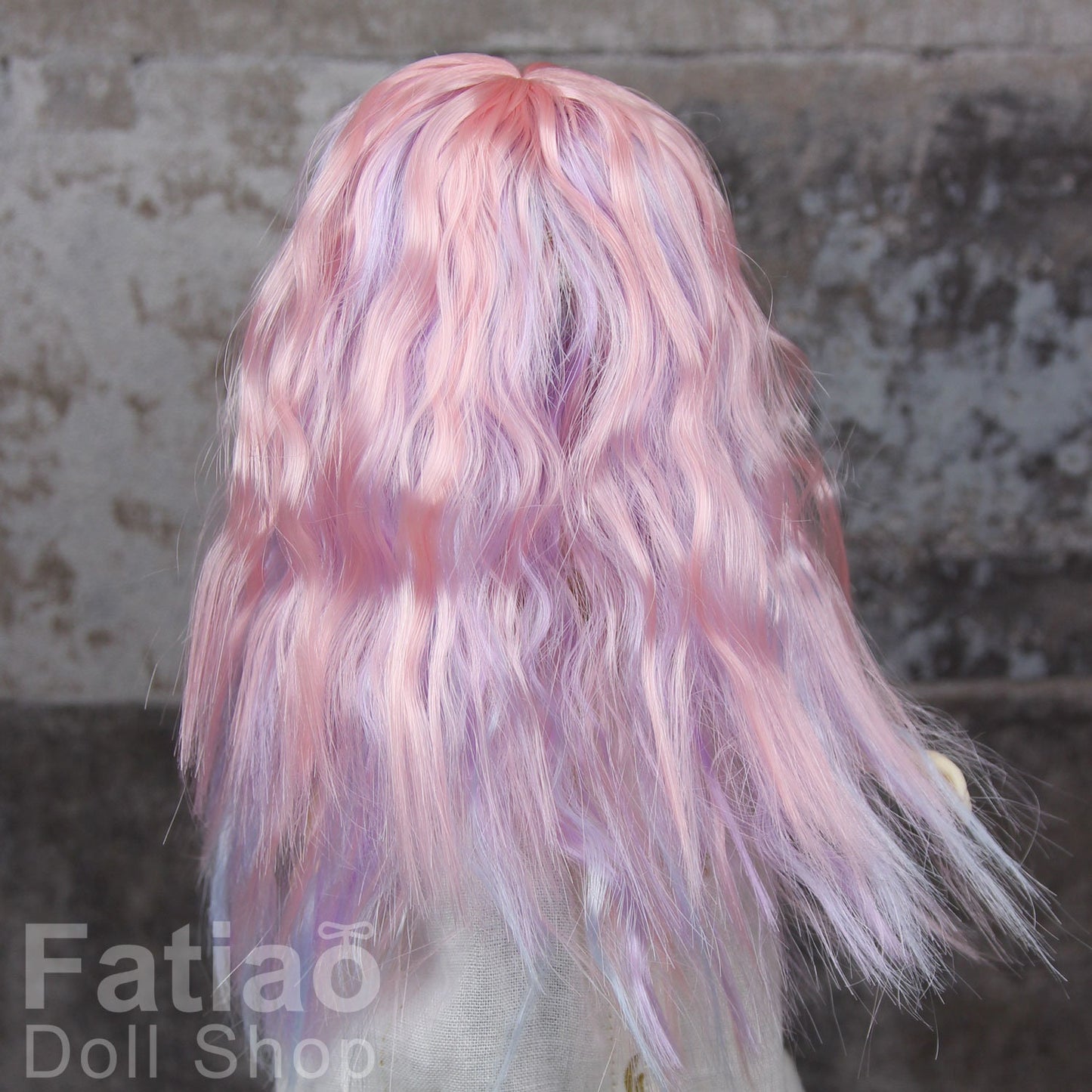 Fatiao - New Dollfie little pullip DAL Nendoroid BJD Dolls Wig - size 4-5 inch - Pink purple