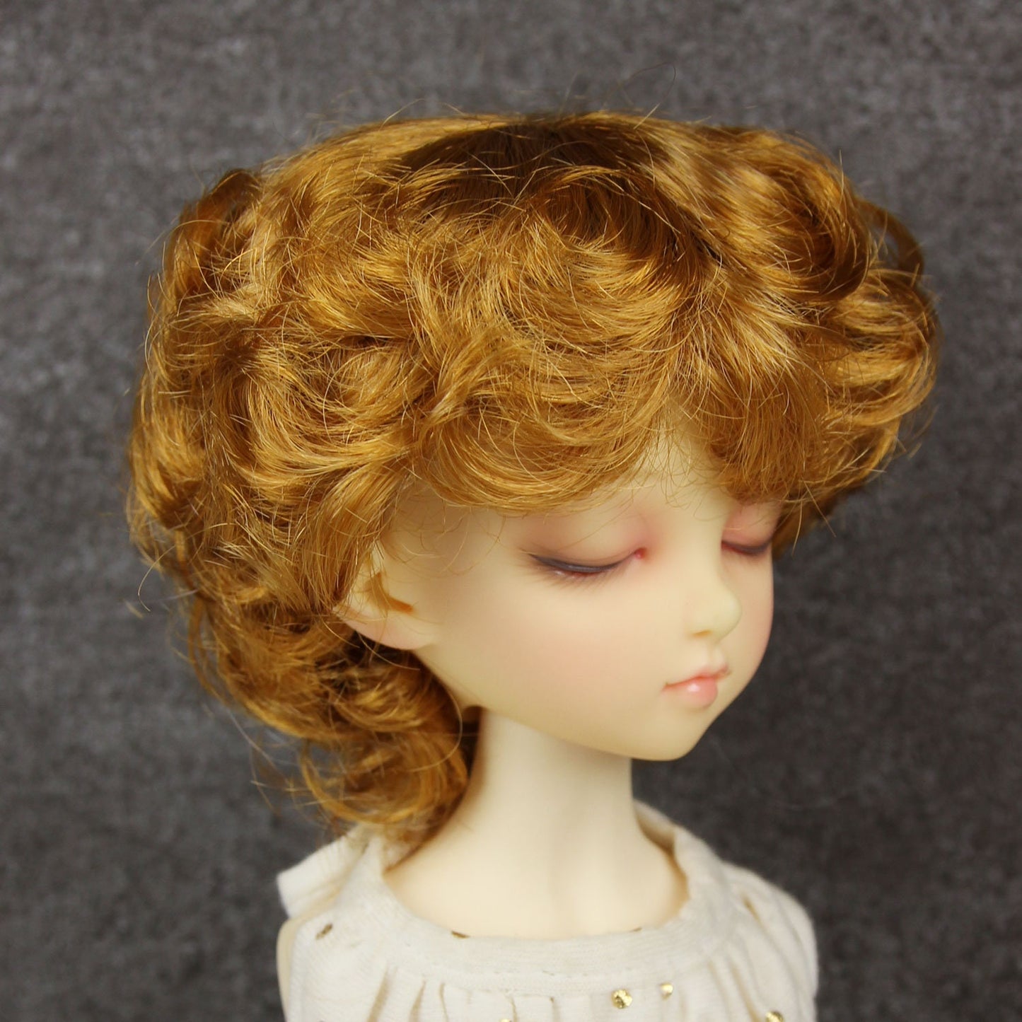Fatiao - New Dollfie MSD Kaye Wiggs 1/4 BJD Size 7-8 inch - Caramel Dolls Wig
