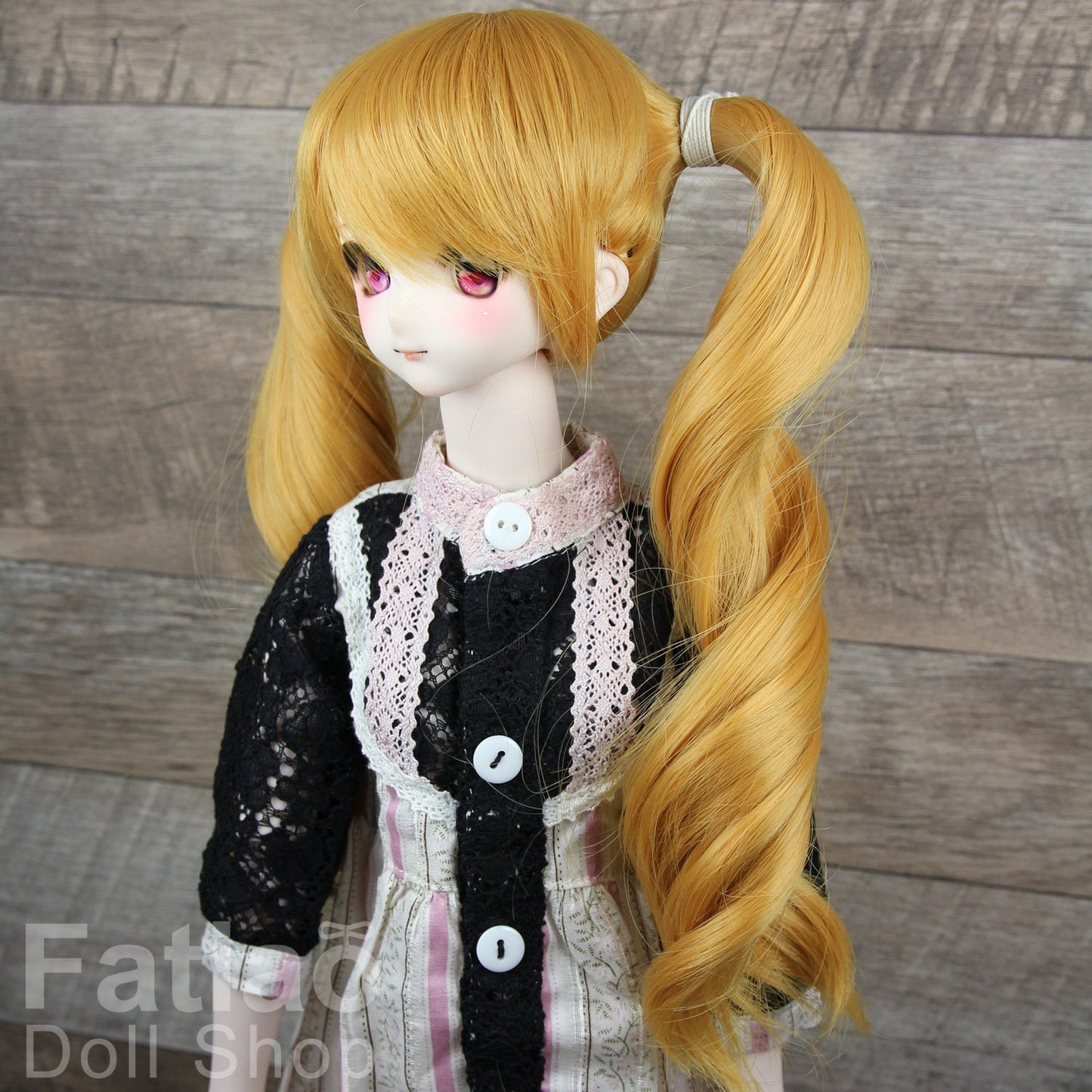 Fatiao - New Dollfie SD 1/3 BJD DD Dolls long Wig size 8-9" - golden yellow