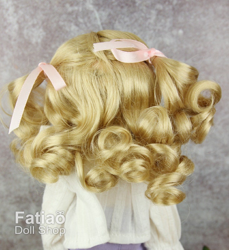 Fatiao - New Dolls Wig Dollfie Yo-SD 1/6 BJD 6-7" size Cream gold