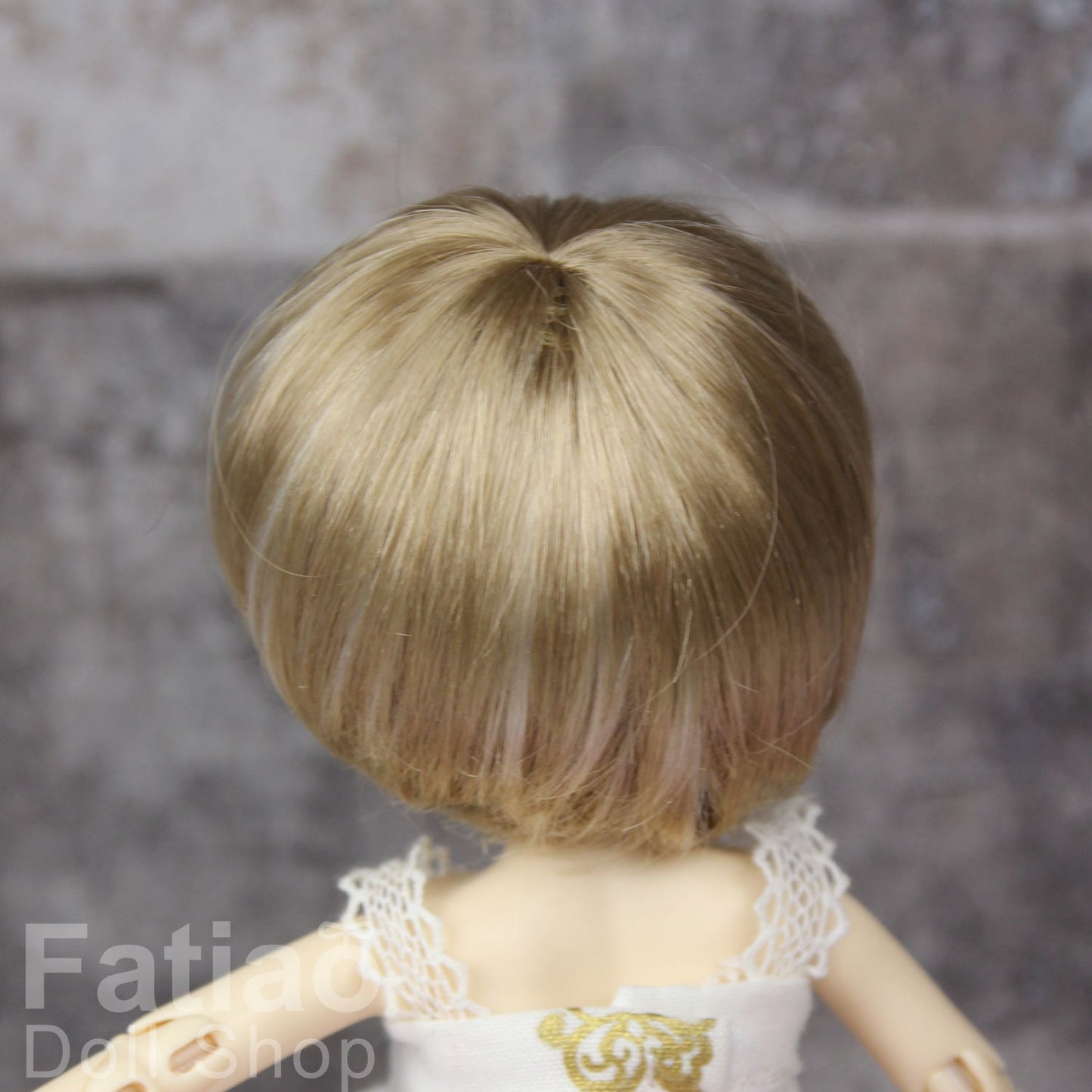 Fatiao - New Dollfie little pullip DAL Nendoroid BJD Dolls Wig - size 4-5" - Latte & Blonde