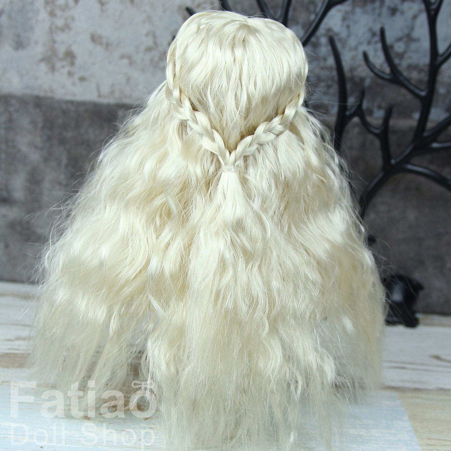 Fatiao - BJD Dollfie Lati Yellow Pukifee 5-6" Doll Wig - Blonde