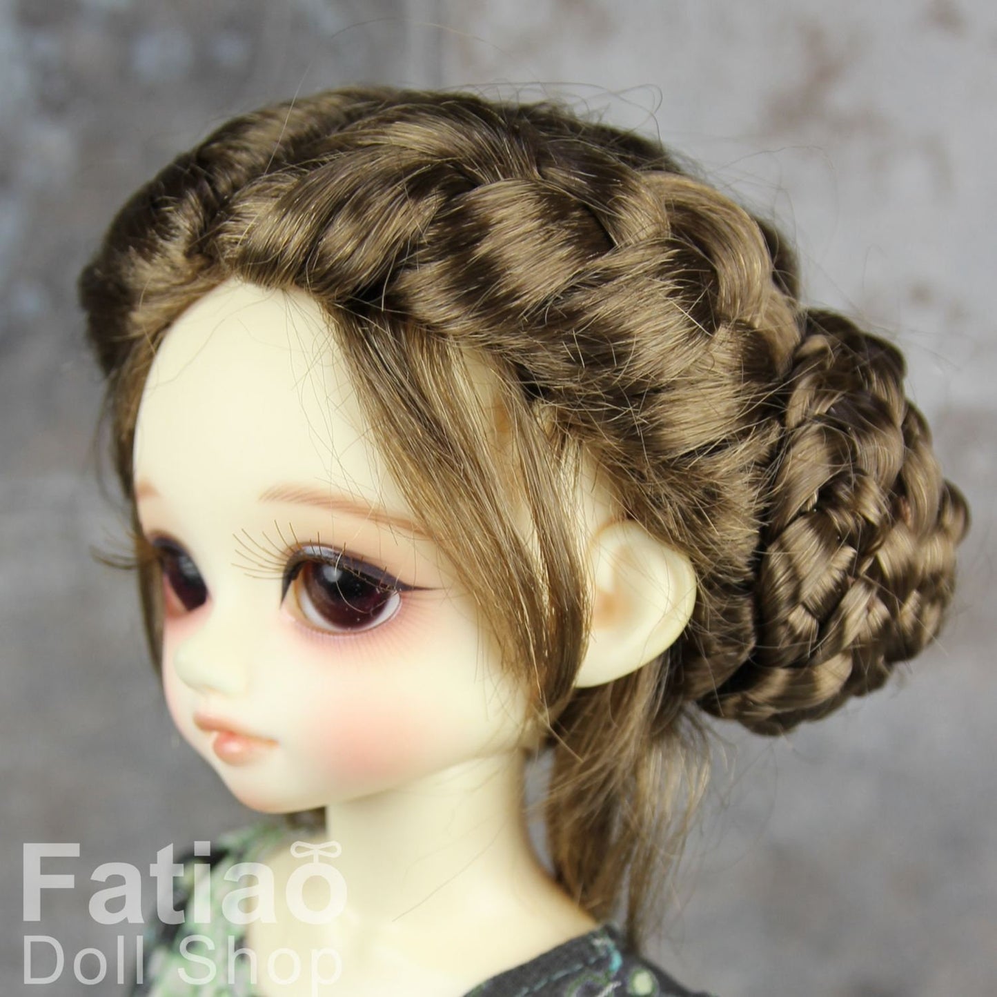 Fatiao - New Dolls Wig Dollfie Yo-SD 1/6 BJD 6-7" size - umber mix latte