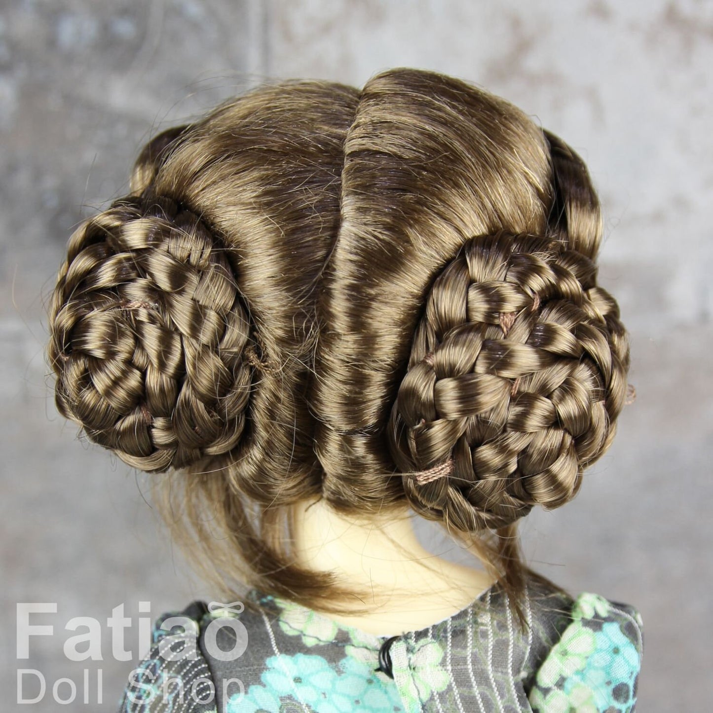 Fatiao - New Dolls Wig Dollfie Yo-SD 1/6 BJD 6-7" size - umber mix latte