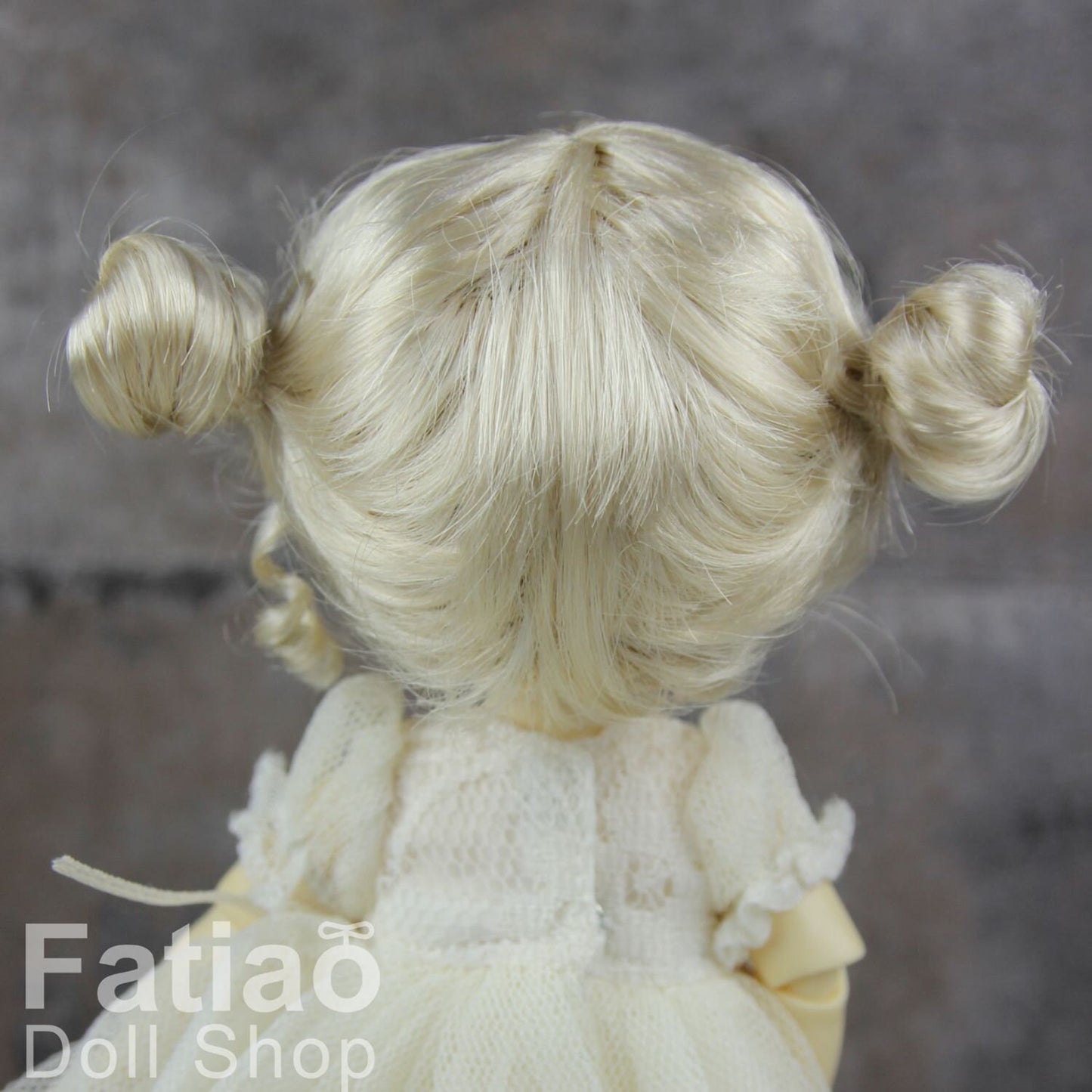 Fatiao - BJD Dollfie Lati Yellow Pukifee 5-6" Angel Doll Wig - Blonde