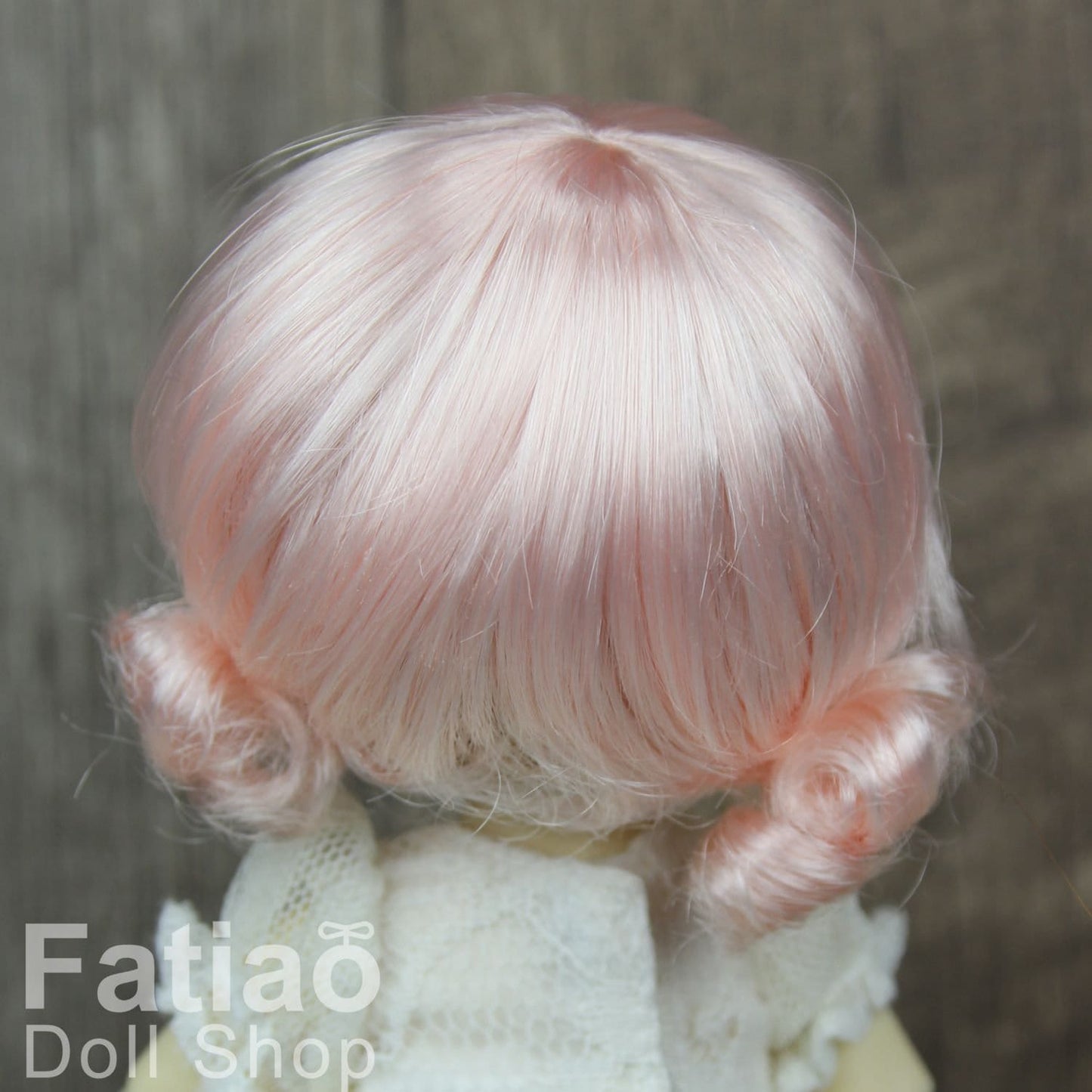 Fatiao - BJD Dollfie Lati Yellow Pukifee 5-6" Angel Doll Wig - Light Pink
