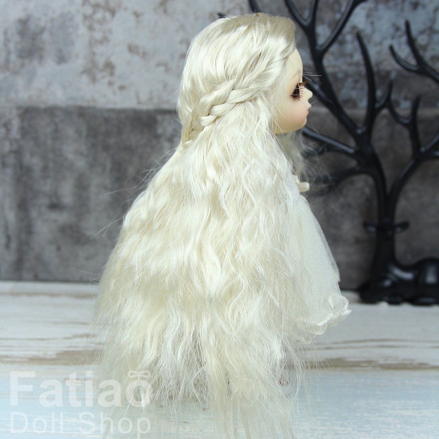 Fatiao - BJD Dollfie Lati Yellow Pukifee 5-6" Doll Wig - Blonde