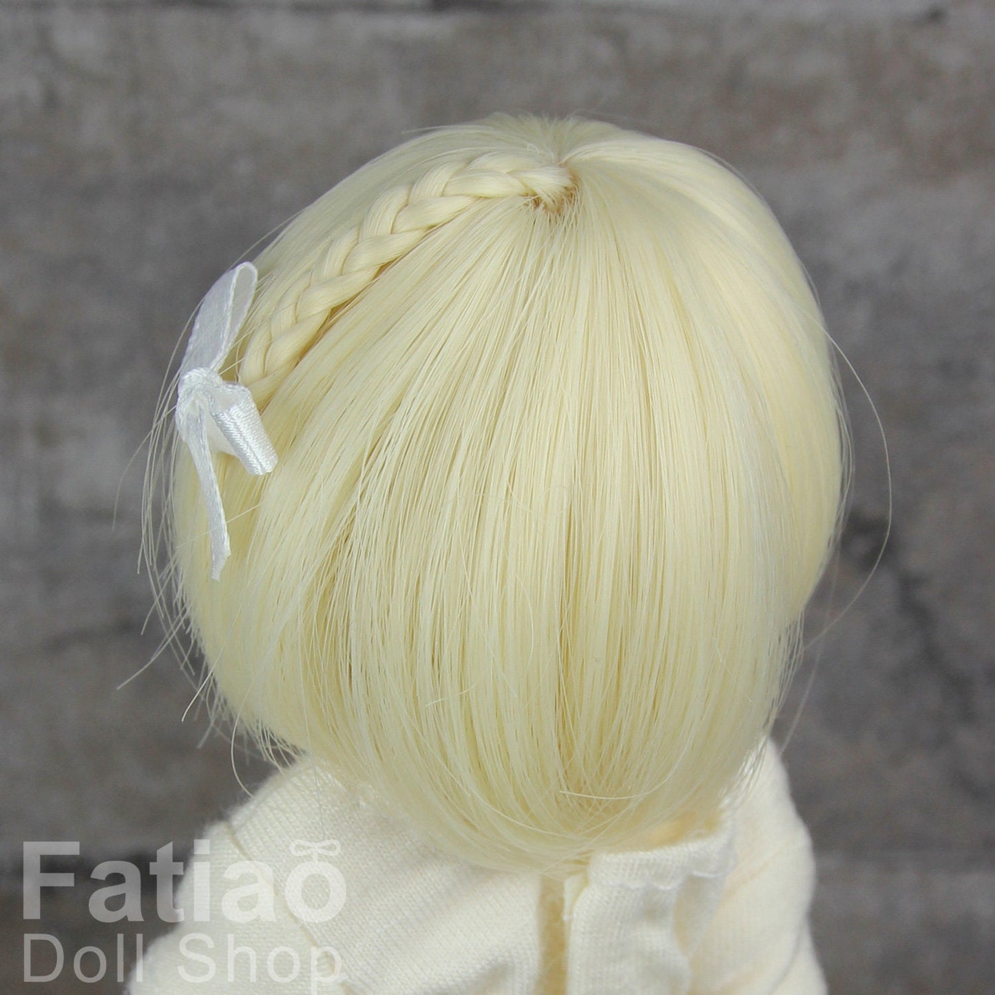 Fatiao - New BJD Dollfie Bluefairy 4-5" Doll Wig - Blonde
