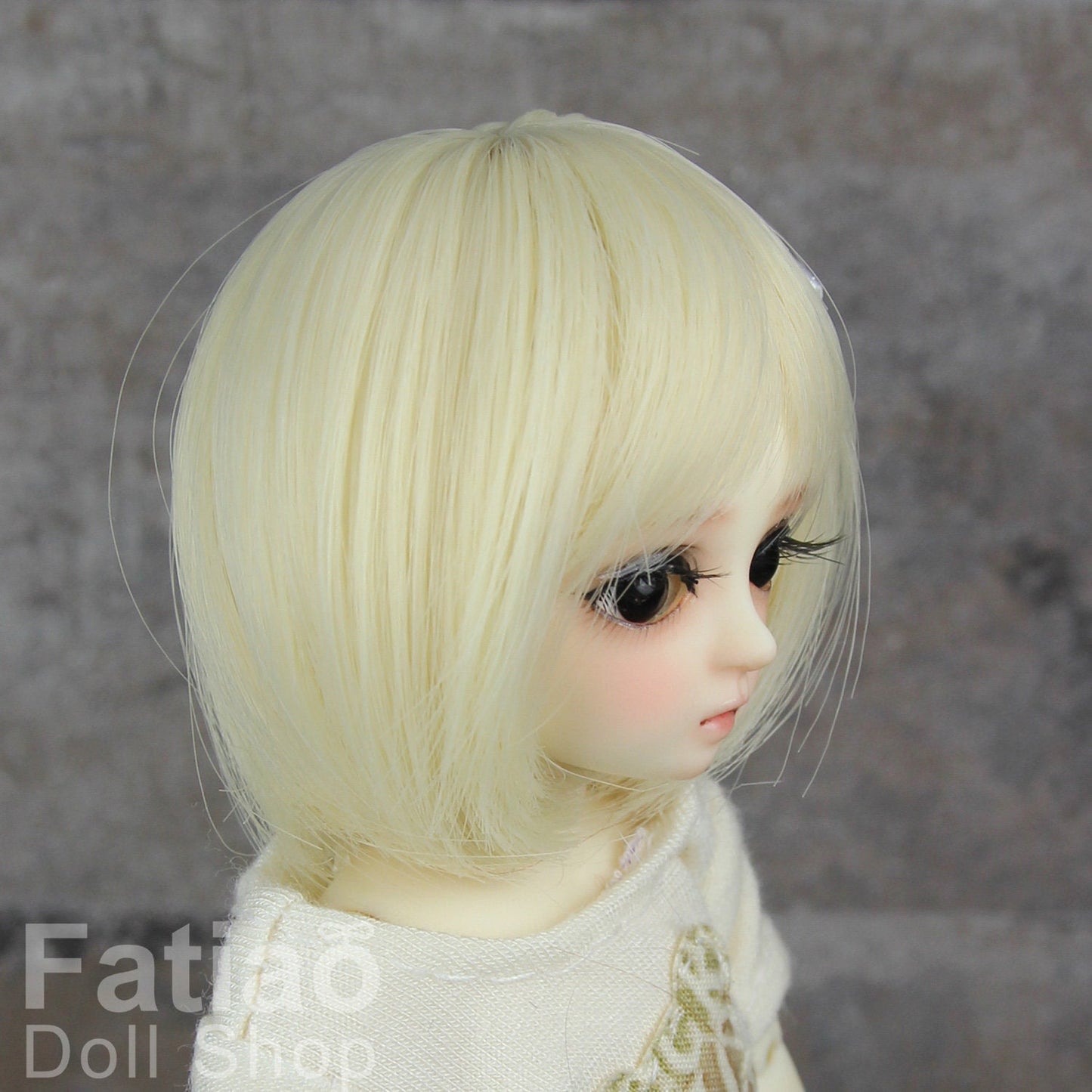 Fatiao - New BJD Dollfie Bluefairy 4-5" Doll Wig - Blonde