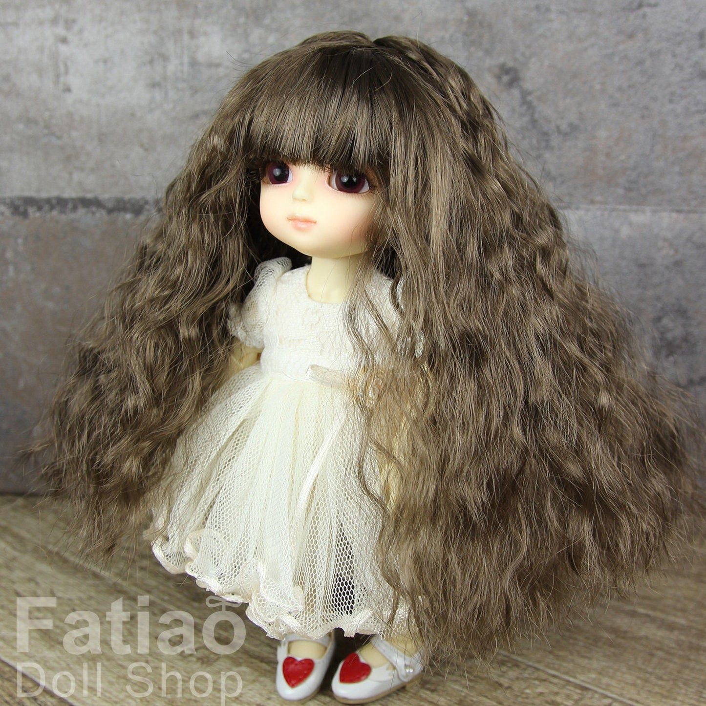 Fatiao - BJD Dollfie Lati Yellow Pukifee 5-6" Doll Wig - umber
