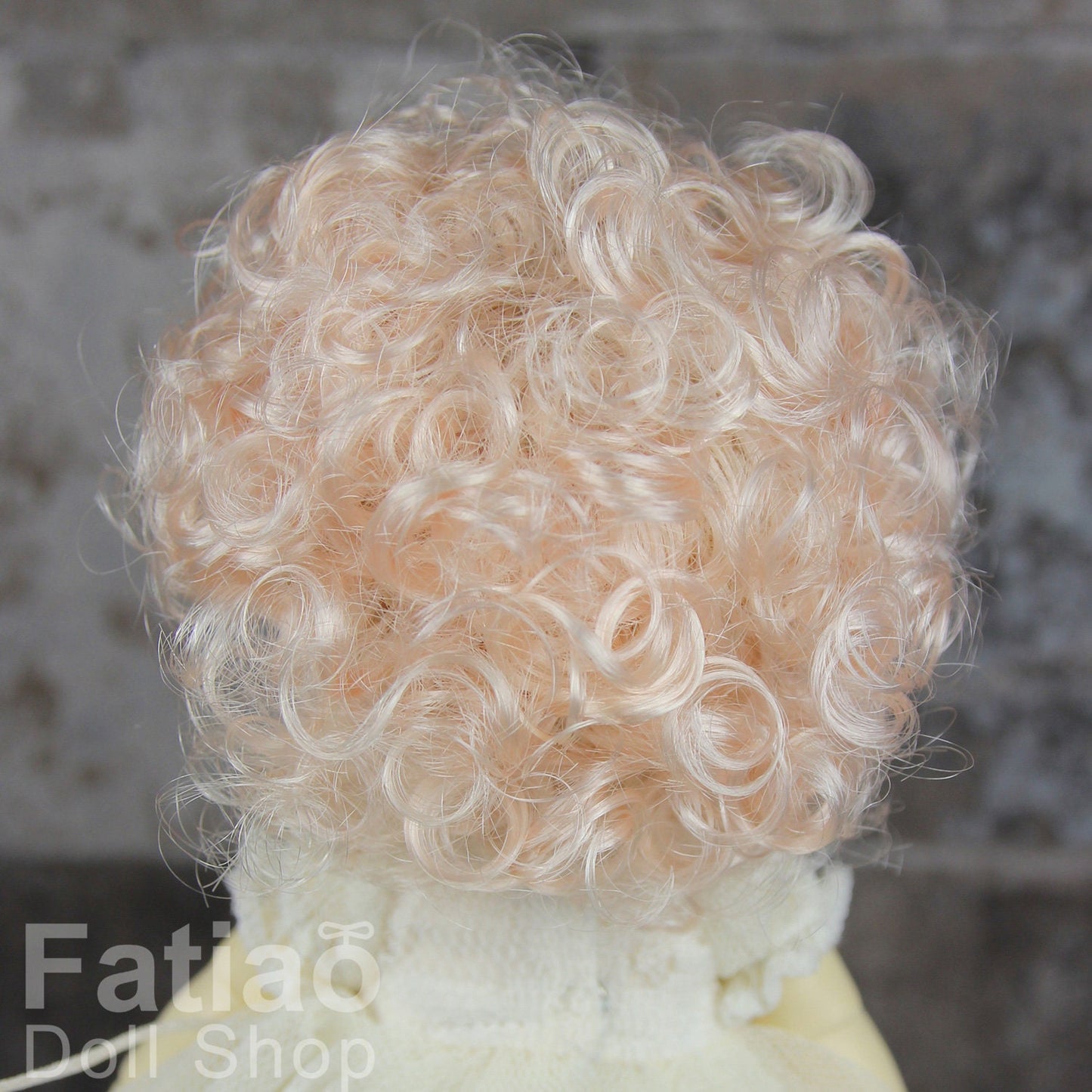 Fatiao - BJD Dollfie Lati Yellow Pukifee 5-6" Angel Doll Wig - Light Pink