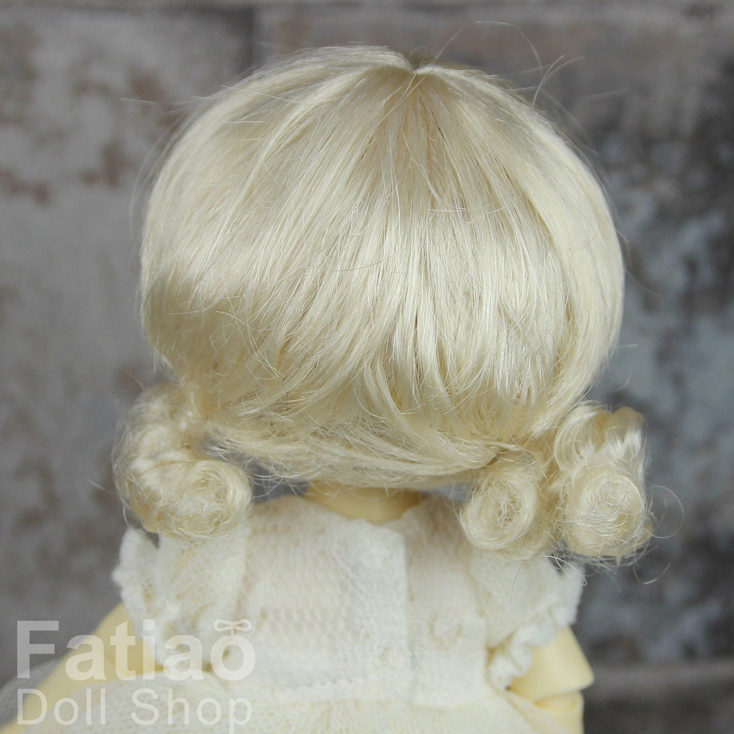 Fatiao - BJD Dollfie Lati Yellow Pukifee 5-6" Doll Wig Blonde