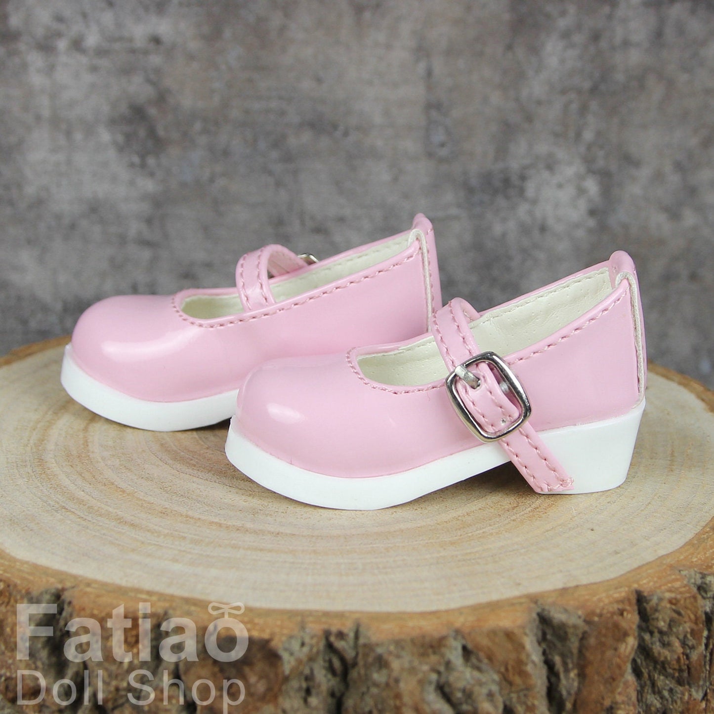 Fatiao - New 1/4 BJD MSD Dollfie Dolls Mary Jane Shoes - Shiny Pink (Size 5.5cm)