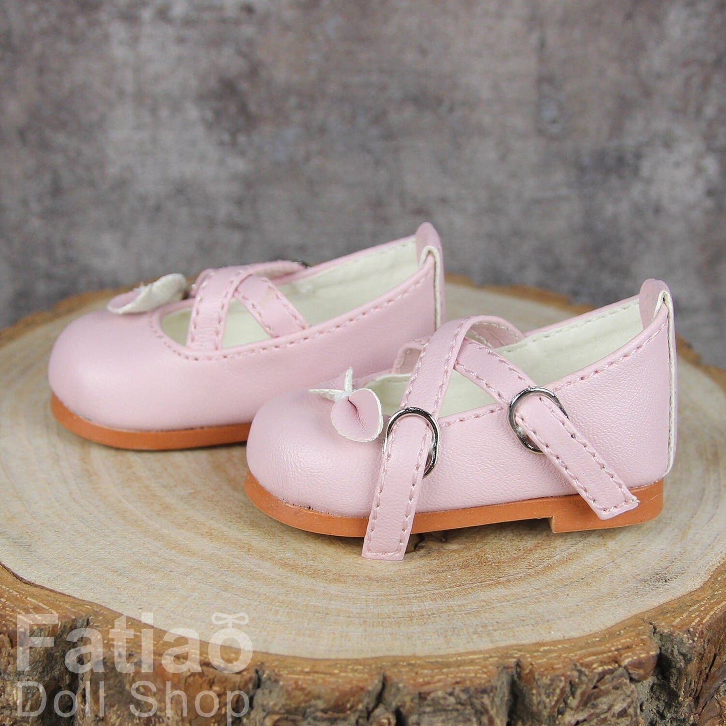 Fatiao - New 1/4 BJD MSD Dollfie Dolls Mary Jane Shoes - Pink (Size 5.5cm)