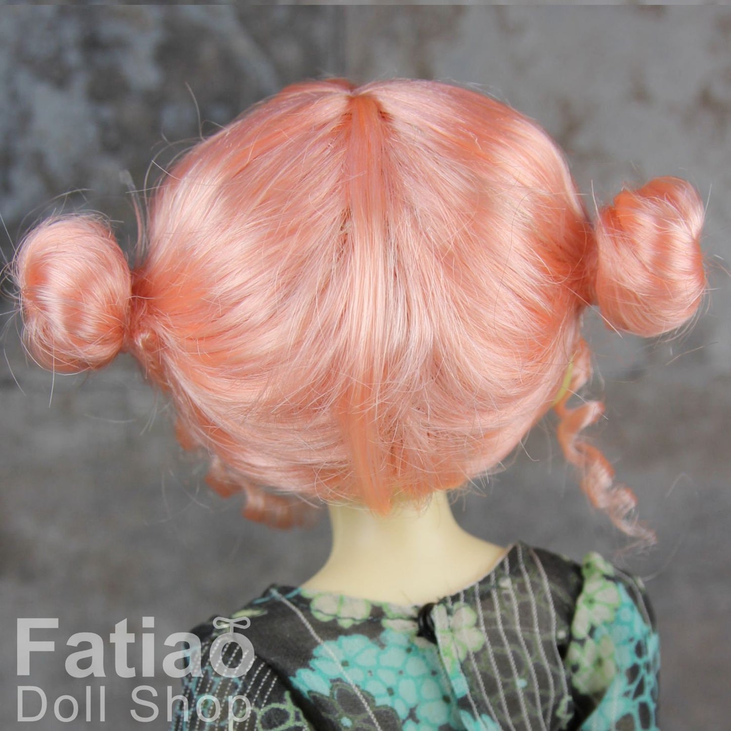 Fatiao - New Dolls Wig Dollfie Yo-SD 1/6 BJD 6-7" size - Pink orange