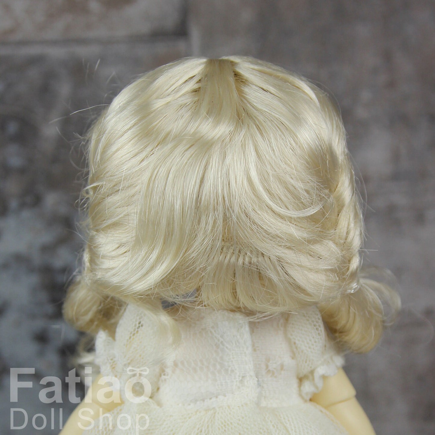 Fatiao - BJD Dollfie Lati Yellow Pukifee 5-6" Angel Doll Wig - Blonde